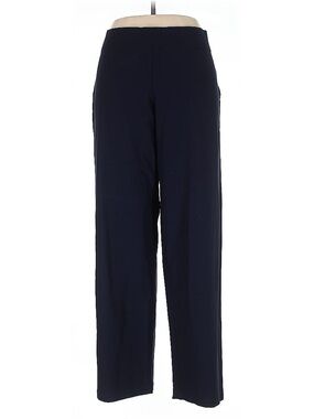 Eileen Fisher Navy Wide-Leg Trousers